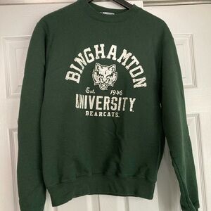 Binghamton University Green Crewneck Sweater